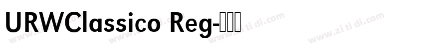 URWClassico Reg字体转换